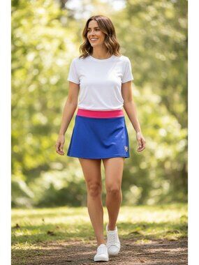 Cooperstown Dreams Park Skort Blue & Red Athletic Skirt With Shorts Size AL